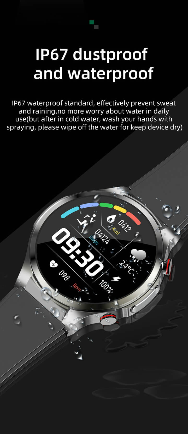 Findtime S43 Smart Watch with Glucose Monitor