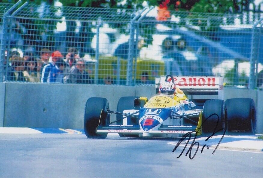 Alain Prost Hand Signed 12x8 Photo Poster painting F1 Autograph Canon Williams Renault 6