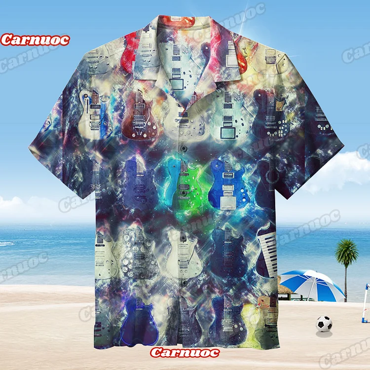 Color Guitar | Unisex Hawaiian Shirt