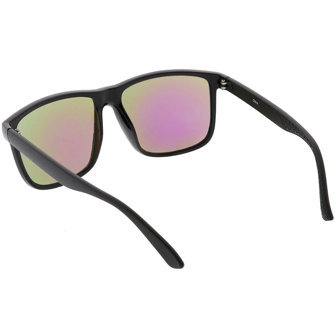 Oversize Horn Rimmed glasses Matte Arms Square Lens 58mm