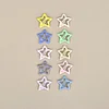 10PCS Colorful Stars Hearts Barrettes Hair Pins for Babies