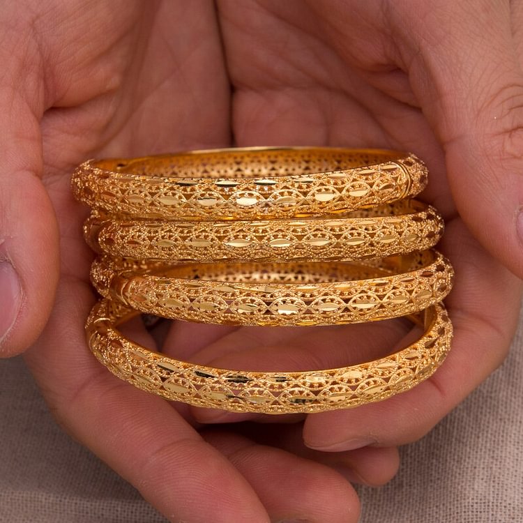 4Pcs bangle/men/women/love/gold/Bride/cuff bracelets