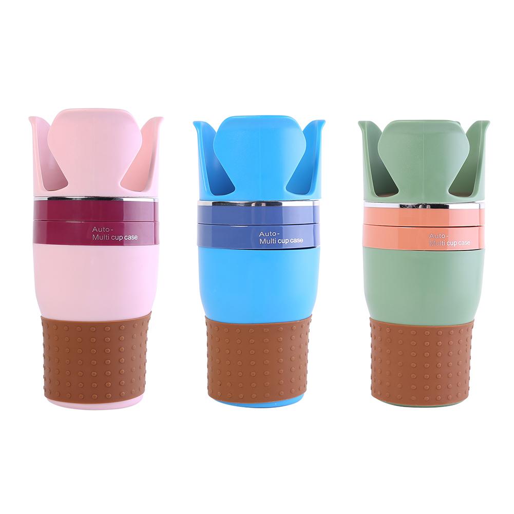 

Multifunctional Car Cup Holder Drinking Bottle Sunglasses Phone Organizer, Pink, 501 Original