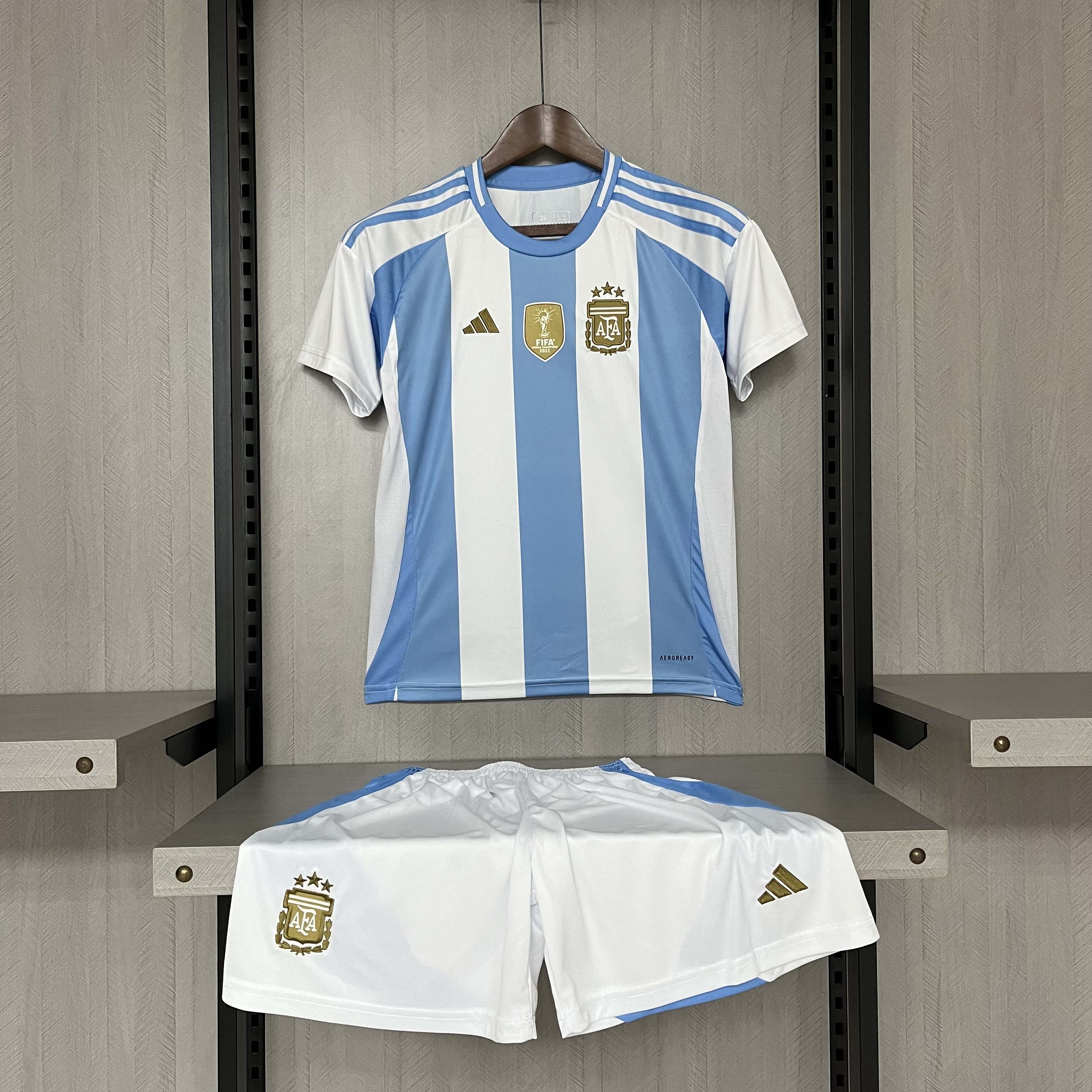 2024 kids Argentina home Football Shirt 1:1 Thai Quality