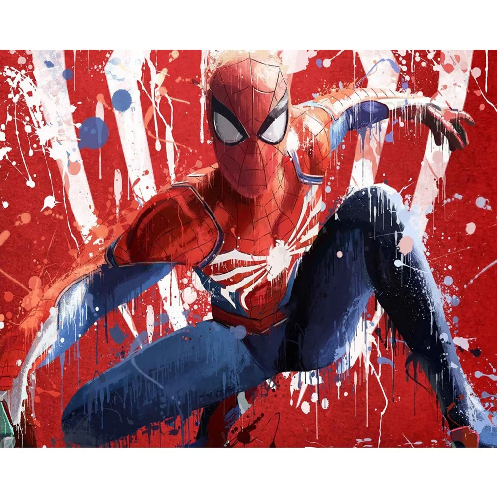 Spiderman Hero 50*60cm(canvas) full round drill diamond painting