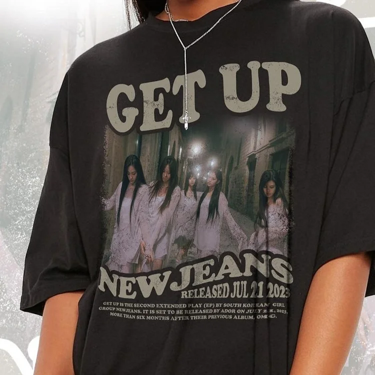 NewJeans Album Get Up Asap Concept T-shirt