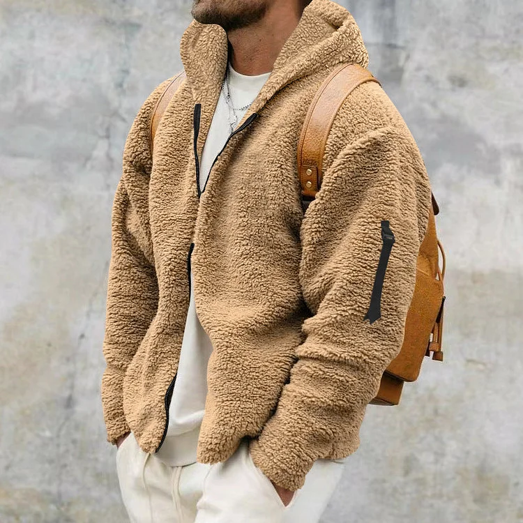 Men's Plush Warm Casual Jacket