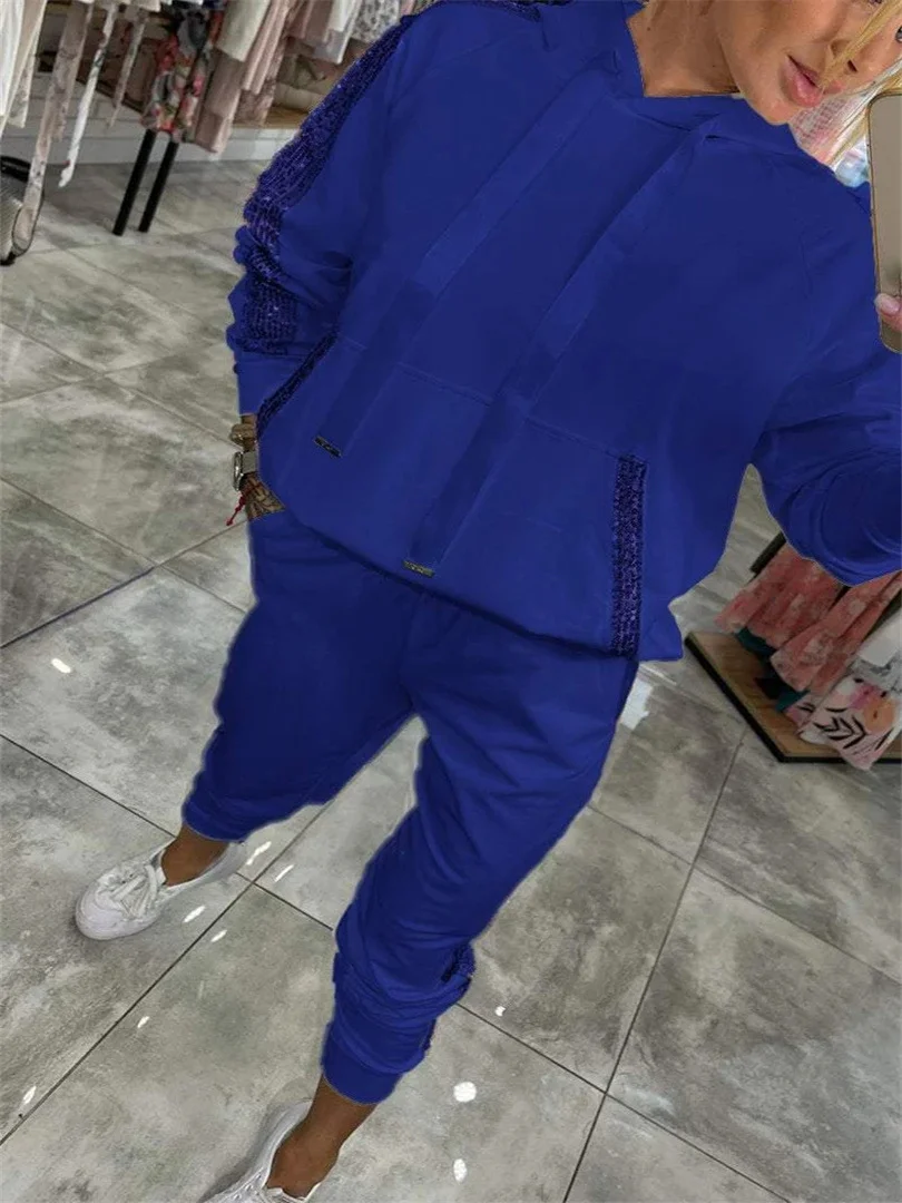 Nigikala Nigikala Women's New Casual Liede Pocket Sports Hoodie Kit