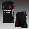2025/2026 Arsenal Pre-Match Training Black Vest+Shorts Football1:1 Thai Quality