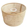 E27 Rattan Woven Lampshade Rattan Table Lamp Shade Retro Rattan Lamp Shade Decor