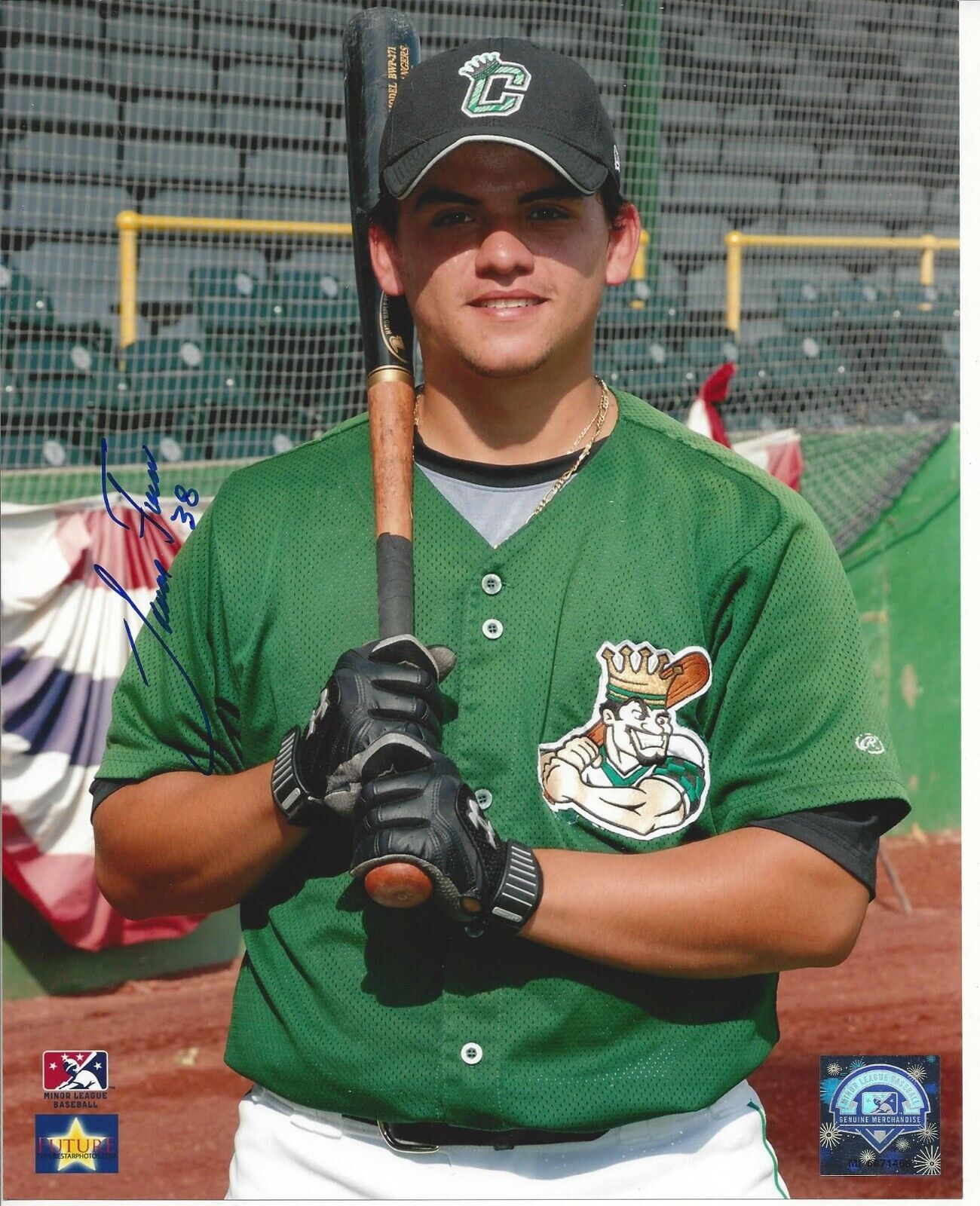 Jose Felix Autographed 8x10 Clinton LumberKings#S727