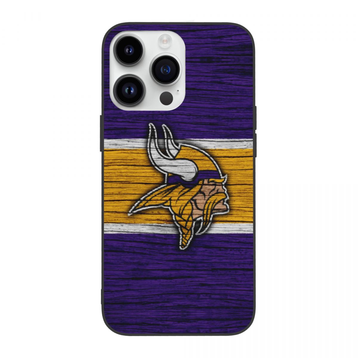Minnesota Vikings Wooden Texture iPhone 14 Cover
