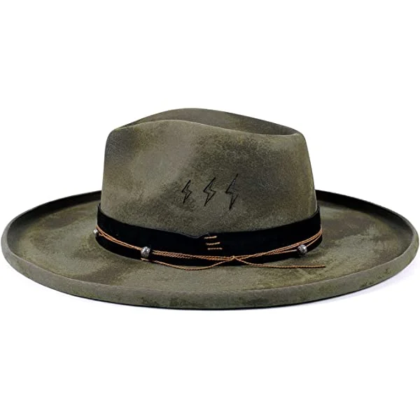 Fluffy Sense Straw Cattleman Crease Western Hats for Cowboys and Cowgi