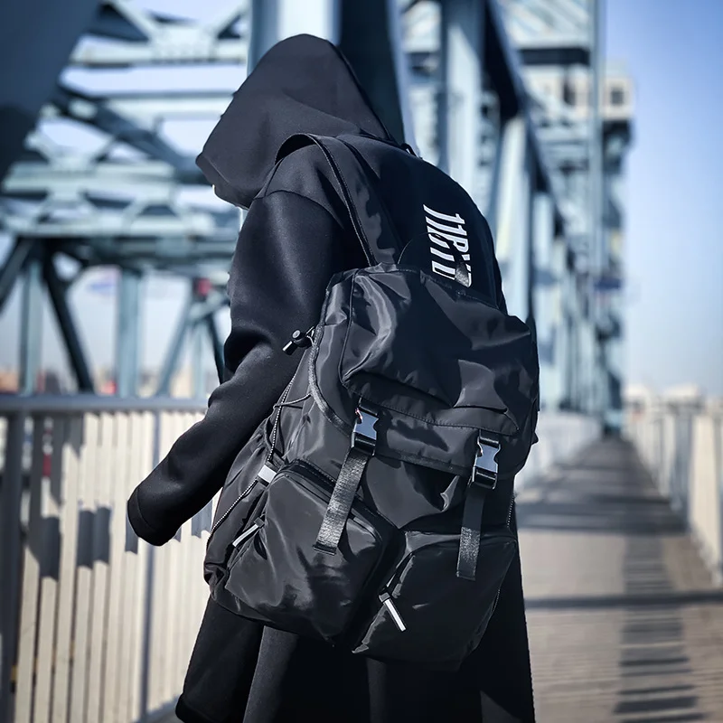 Functional technology X backpack Korean fashion trend backpack Oxford cloth large capacity travel bag Techwear Shop