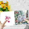 12pcs Diamond Painting Love and Peace Greeting Card Set with Envelope Daily Wishing Cards for Birthdays Thanksgiving & Special Occasion
