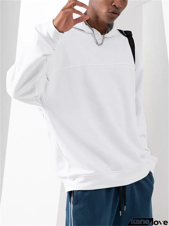 Male Winter Fleece Warm Loose Sports Daily Hoodie