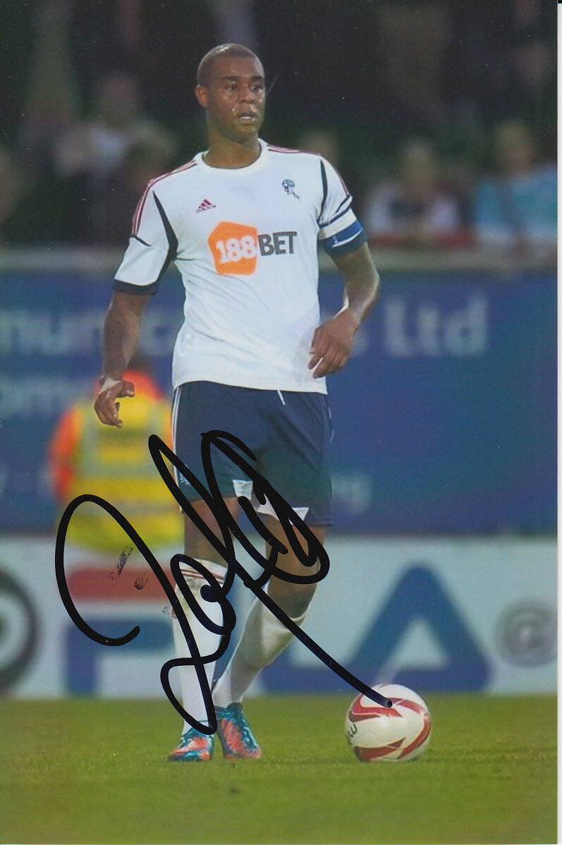 BOLTON WANDERERS HAND SIGNED ZAT KNIGHT 6X4 Photo Poster painting 2.