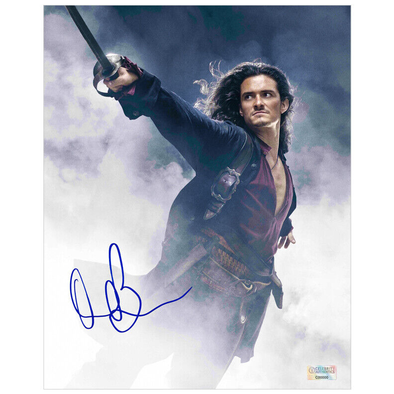 Orlando Bloom Autographed Pirates of the Caribbean Will Turner 8×10 Photo Poster painting