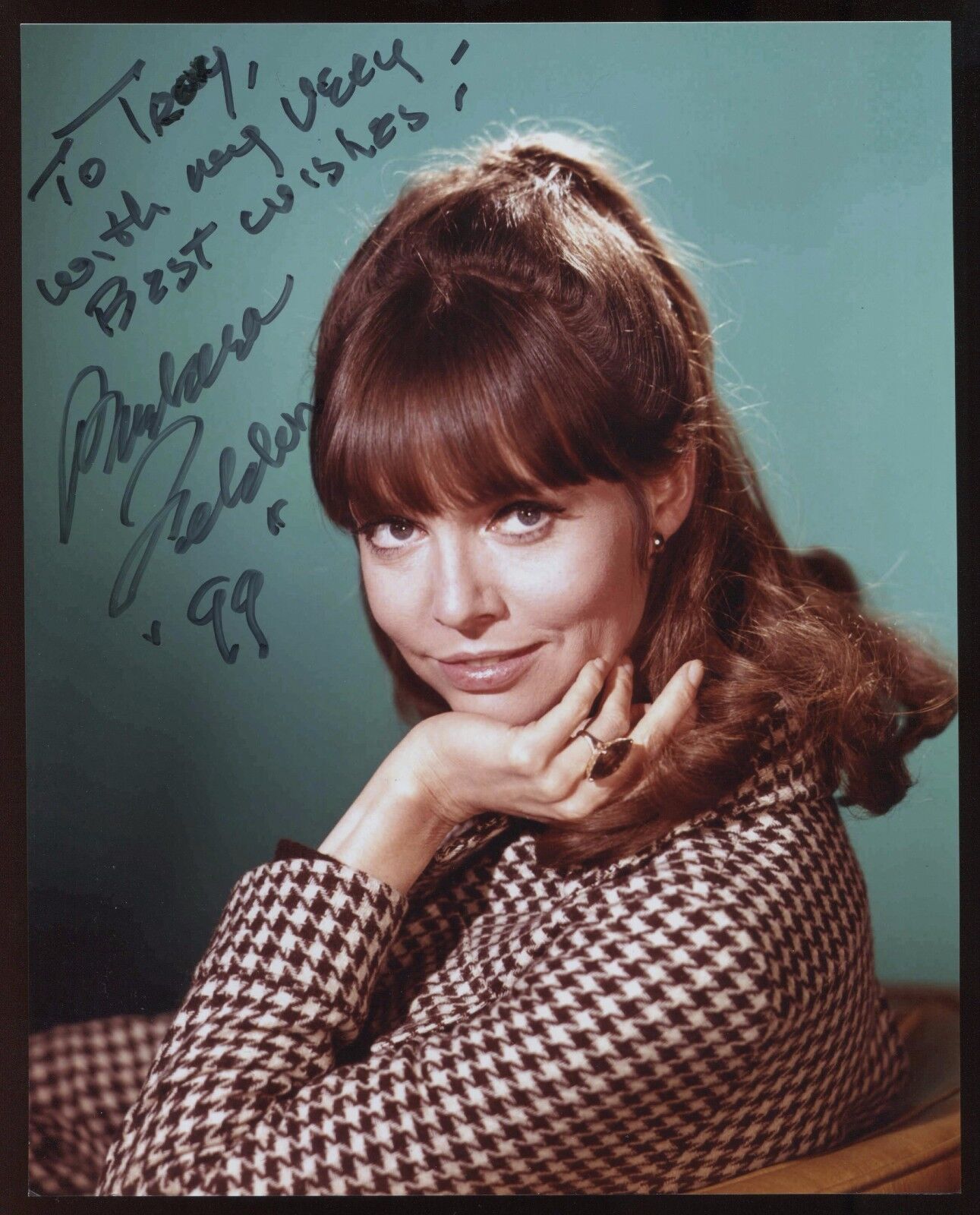 Barbara Feldon Signed 8x10 Photo Poster painting Autographed Photo Poster paintinggraph Vintage Get Smart