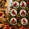 6pcs DIY Pearl Diamond Painting Christmas Tree Hanging Ornaments