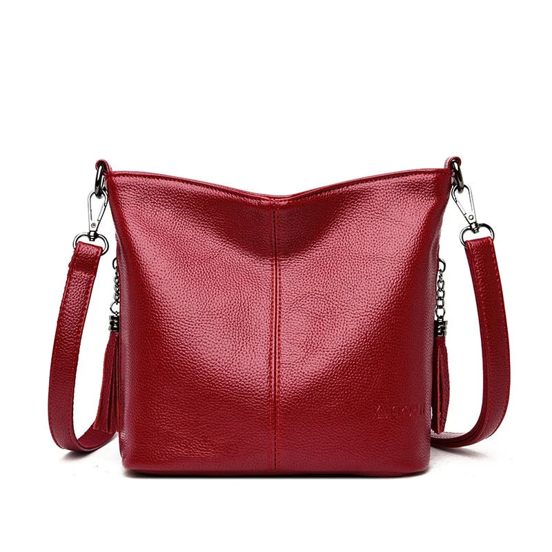 NEW Solid Colors PU Leather Shoulder Bags Fashion Women Messenger Bag Female Luxury Handbags Crossbody Bags For Women Sac a Main