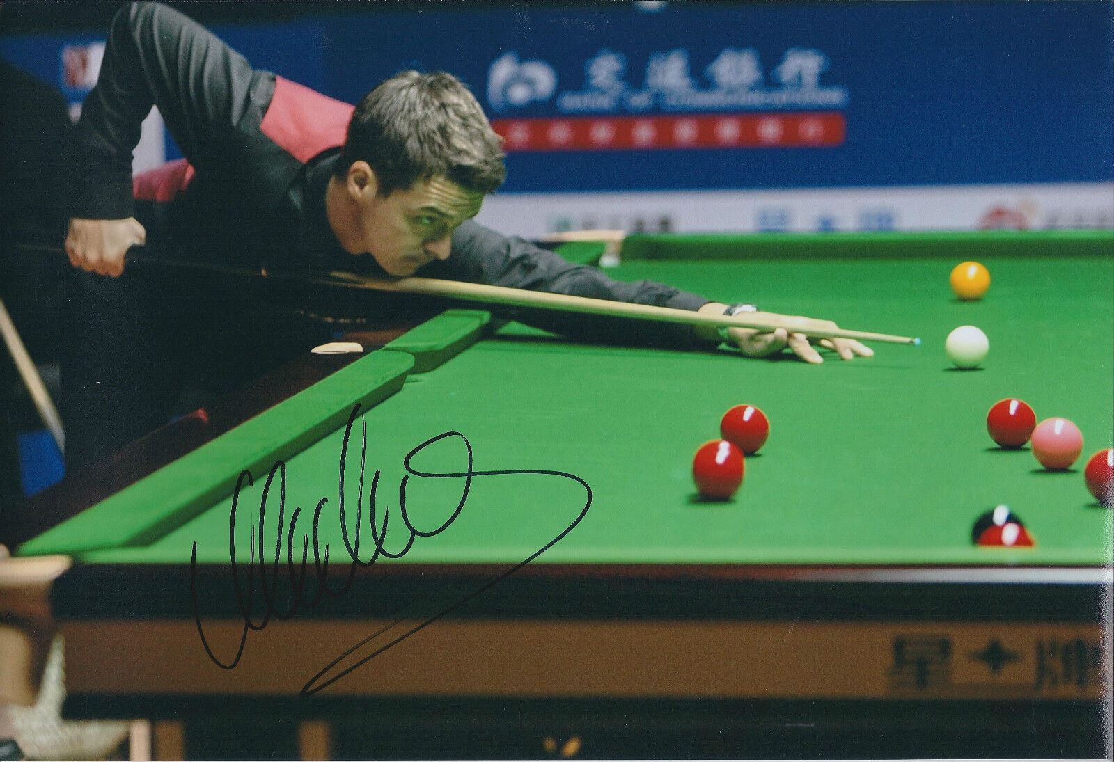 Michael HOLT SIGNED Autograph 12x8 Photo Poster painting AFTAL COA Snooker SHEFFIELD Crucible