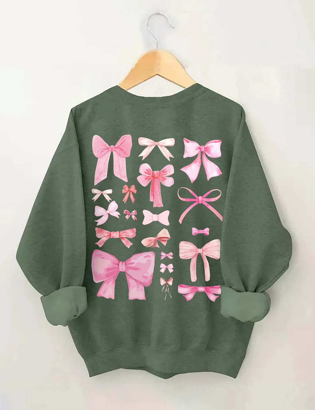 Coquette Pink Bow Y2K Sweatshirt