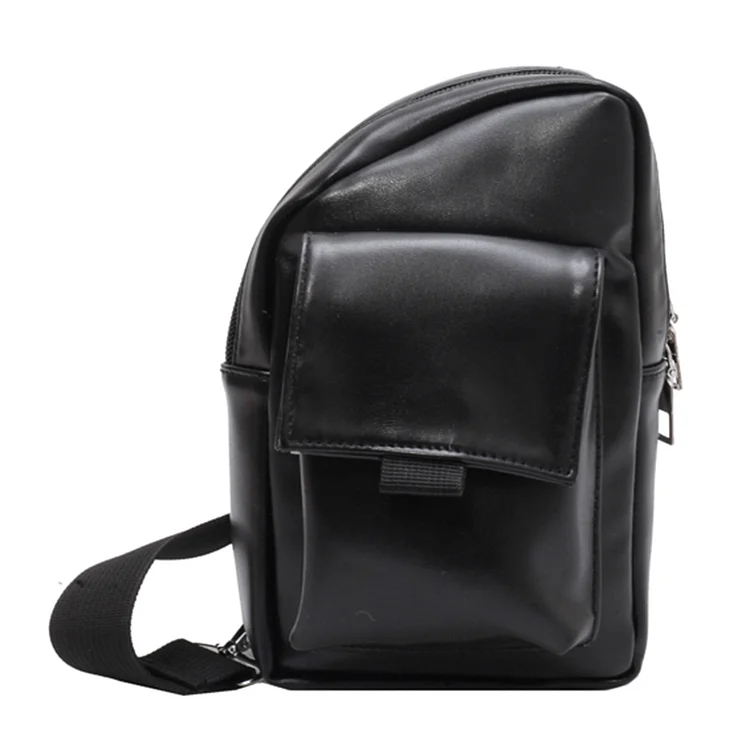 Chest Bag Casual Fashion Lady Crossbody Bag PU Leather Simple for Outdoor Hiking-Annaletters