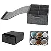 2PCS Camping Dinnerware Organizer with Dividers Motorhome Camping Glass Carrier