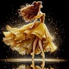 (Stamped/Counted) Ballerina Belle Silhouette-11CT Cross Stitch 40*40cm