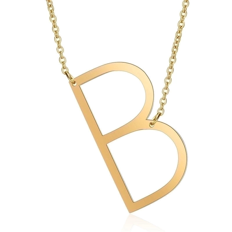 Stainless Steel Fashion Polishing Letter Necklace