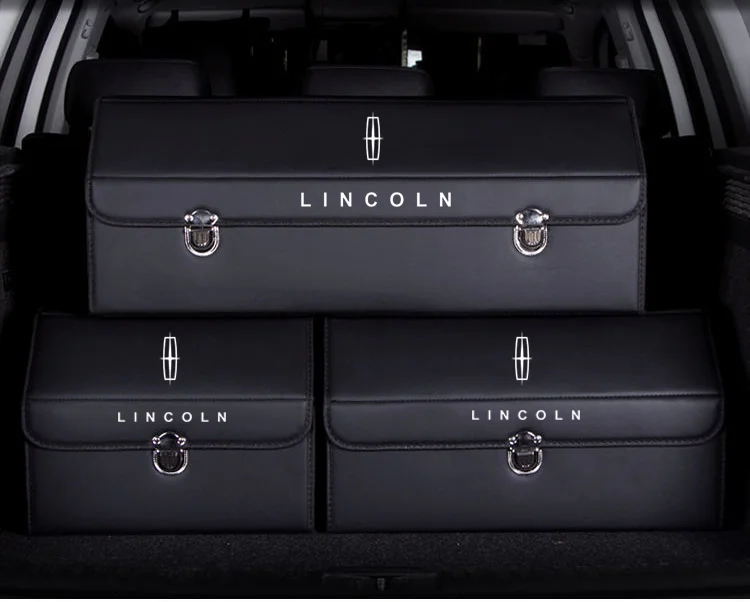 Car Trunk Leather Storage Box