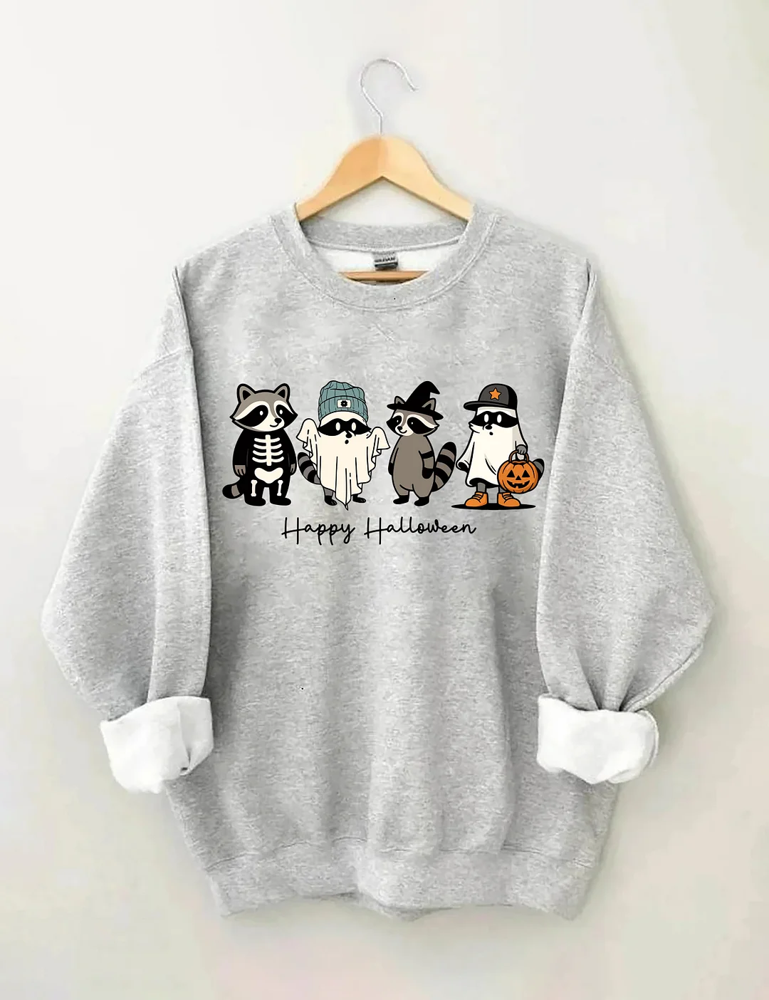Cute Raccoon Ghost Sweatshirt