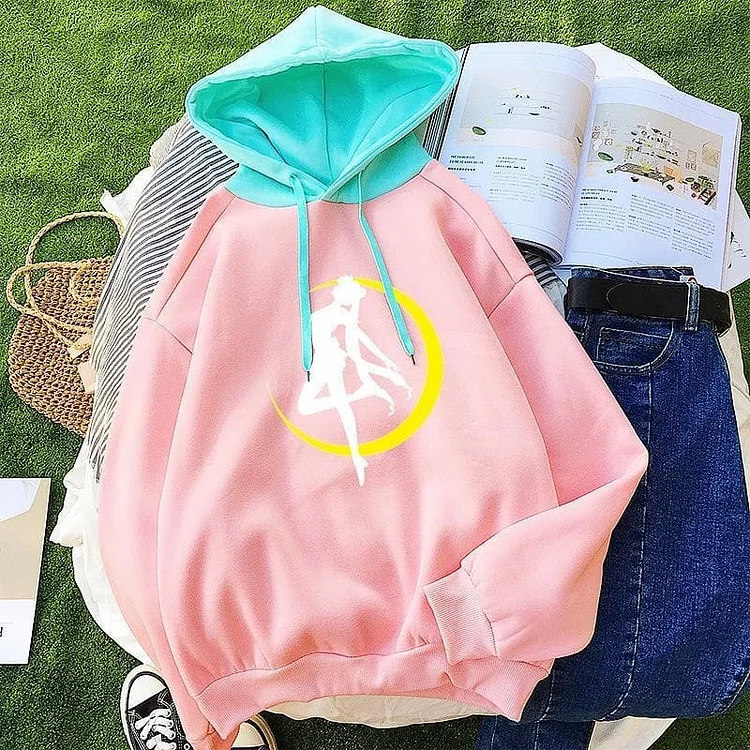 Pink Sailor Moon Hoodie Jumper SP13427