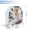 Acrylic Napkin Holder Diamond Painting Kit for Home Table Decor (White Elf Girl)