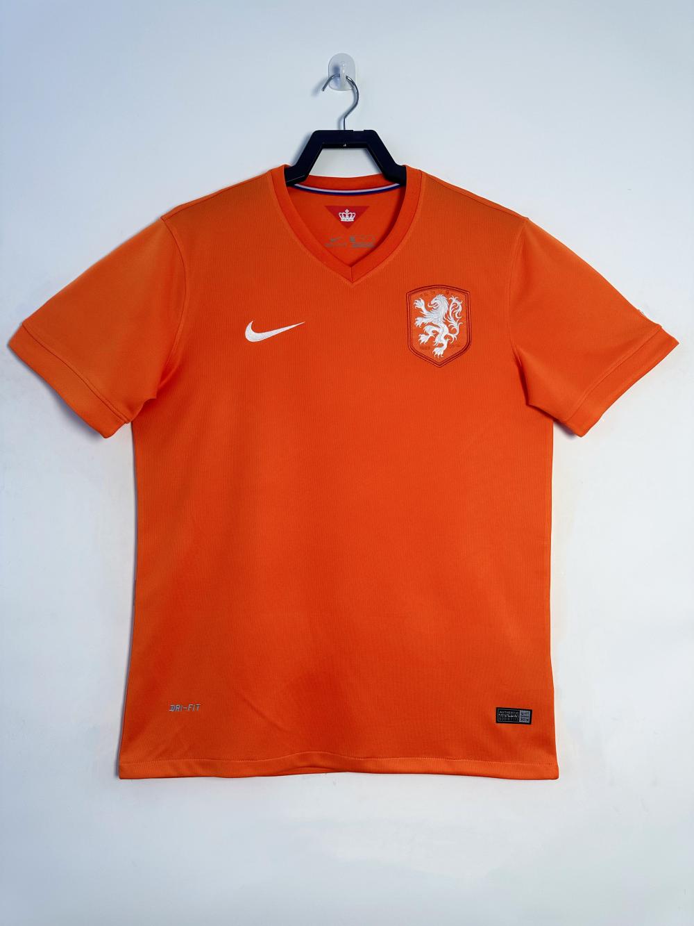 2014 Retro Netherlands National Team Home Football Shirt