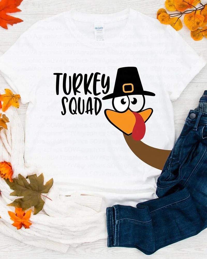 Fall Fun Turkey White T-Shirt