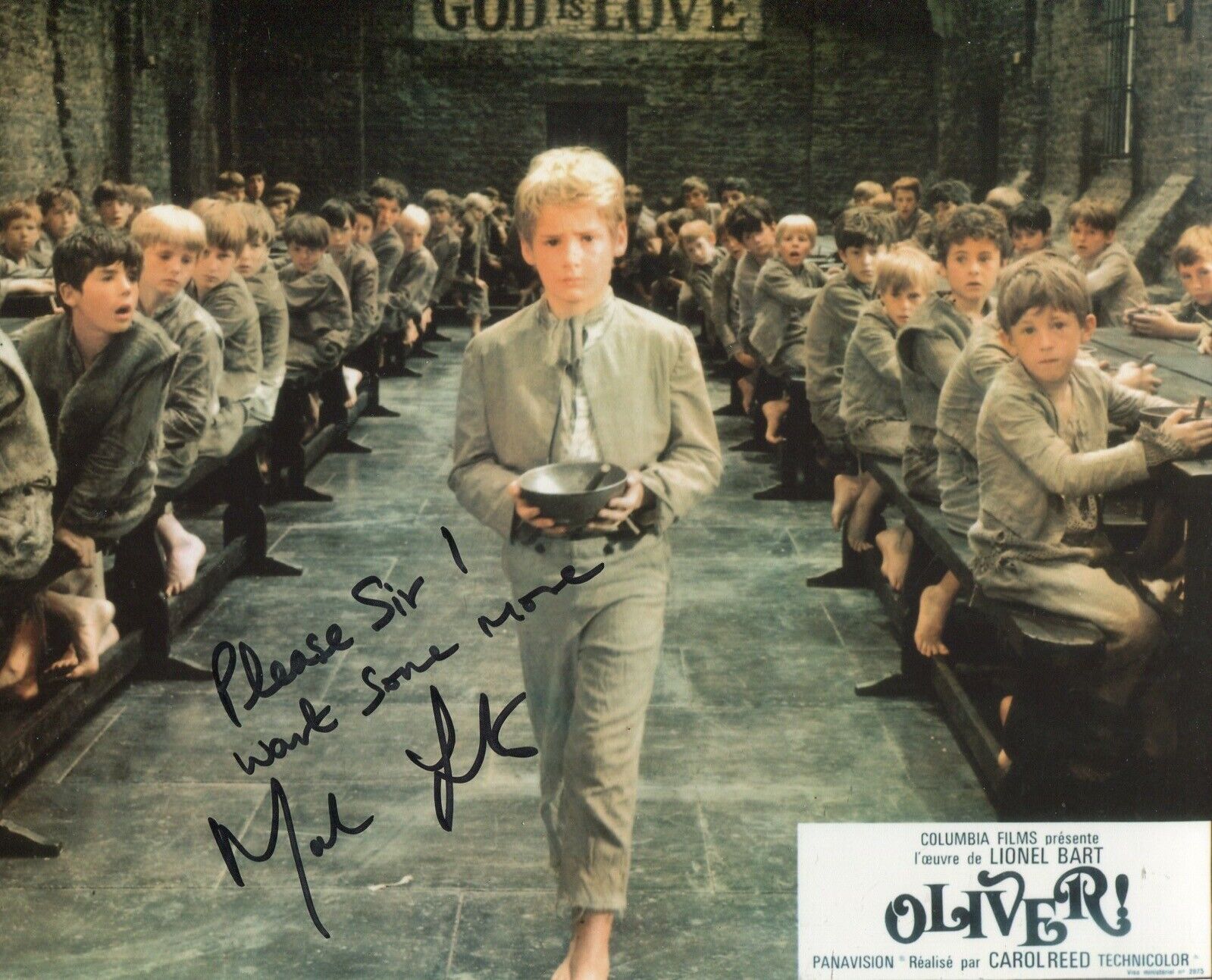 Mark Lester signed OLIVER! RARE QUOTE 8x10 Photo Poster painting - UACC DEALER