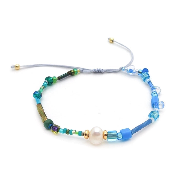 Minimalist Classic Style Round Freshwater Pearl Seed Bead Beaded Plating 18k Gold Plated Women’s Bracelets