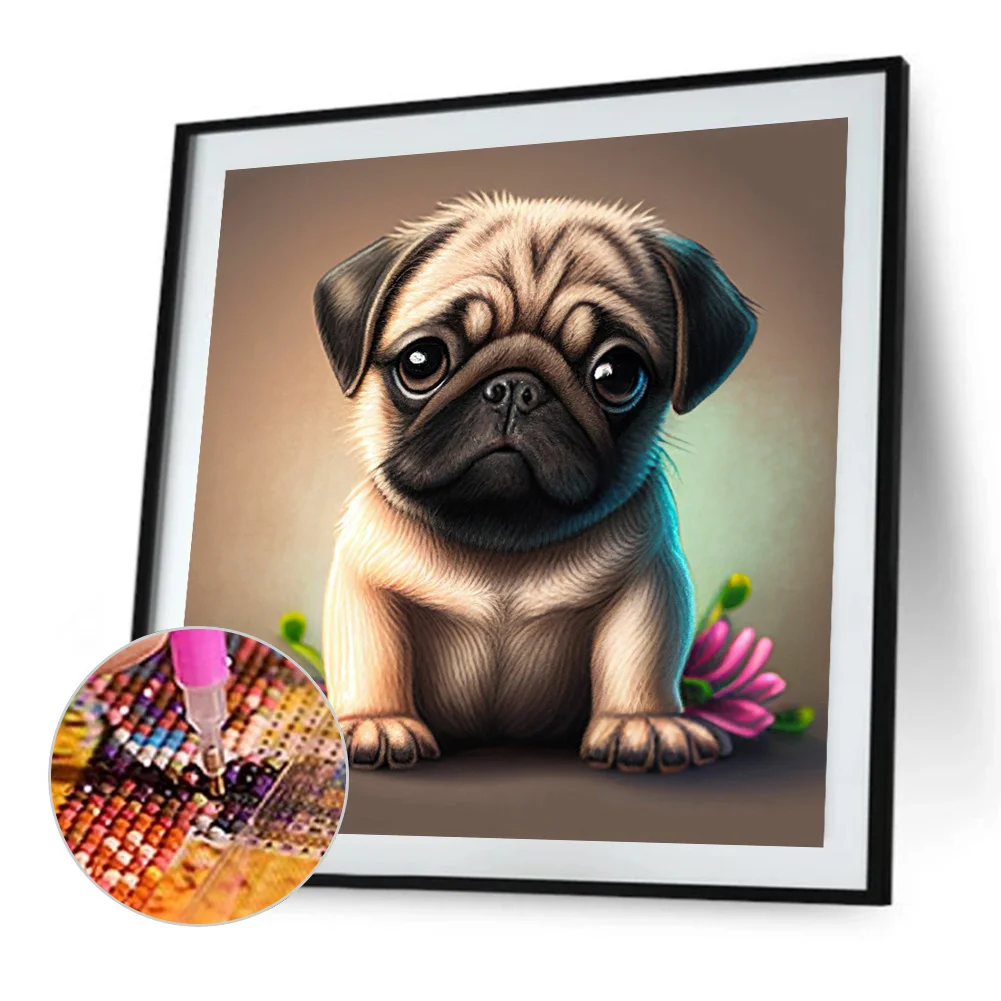 Diamond Painting - Full Round Drill - Dog(30*30cm)