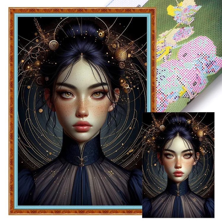 【Huacan】Fantasy Girl (50*70cm) 11CT Stamped Cross Stitch gbfke