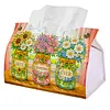 DIY Diamond Art Tissue Box Holder Best Grandma Ever PULeather Diamond Art Desktop Organizer Resin Rhinestone Storage Organizers Gem Art Home Office Decor Craft Gift for Women
