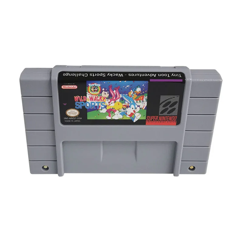 Tiny Toon Adventures: Wacky Sports Challenge SNES For Super Nintendo Entertainment System - 16 Bit US Version Game Cartridge