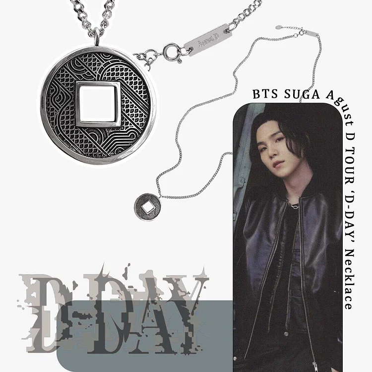 BTS SUGA Agust D TOUR 'D-DAY' Necklace