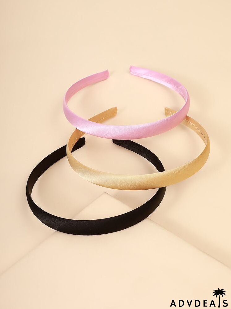 4pcs Solid Headband