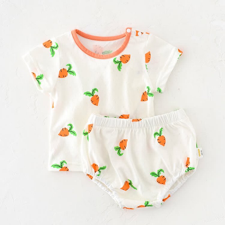 Baby Carrot Tee and Bloomer Set
