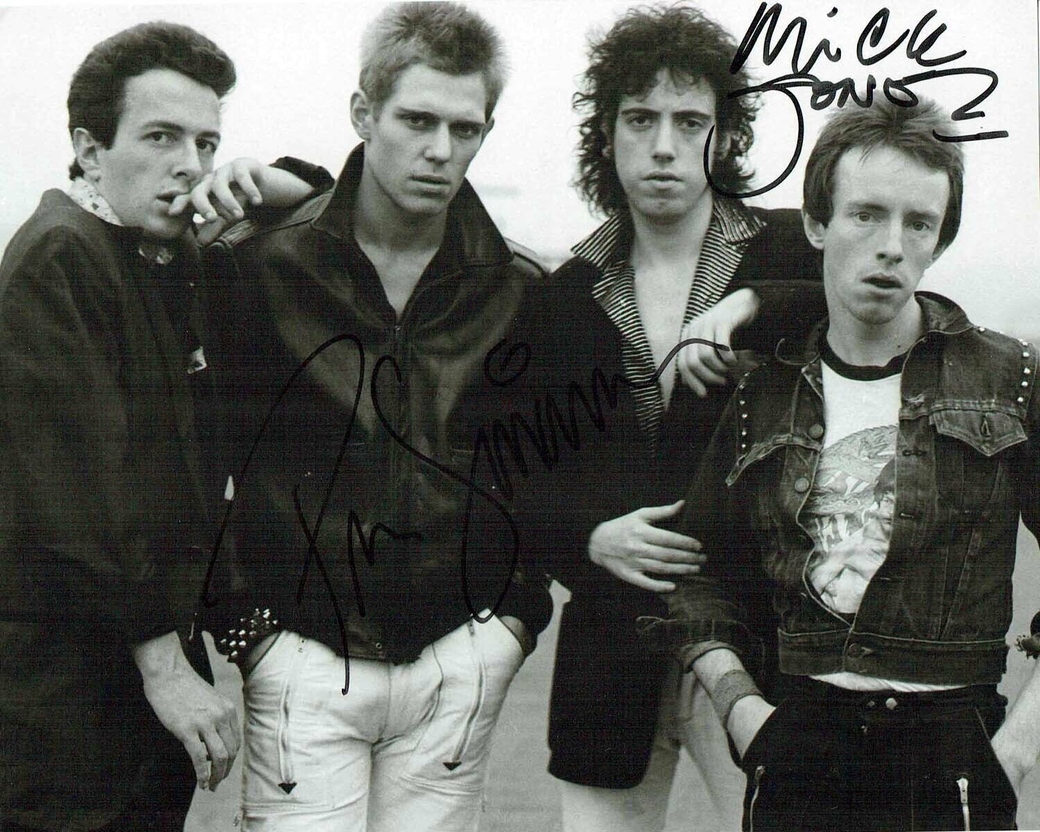 Mick JONES & Paul SIMONON The Clash SIGNED Autograph 10x8 Photo Poster painting 1 AFTAL COA