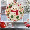 Snow DIY Diamond Painting Pendant 24cm Double-Sided Crystal Resin