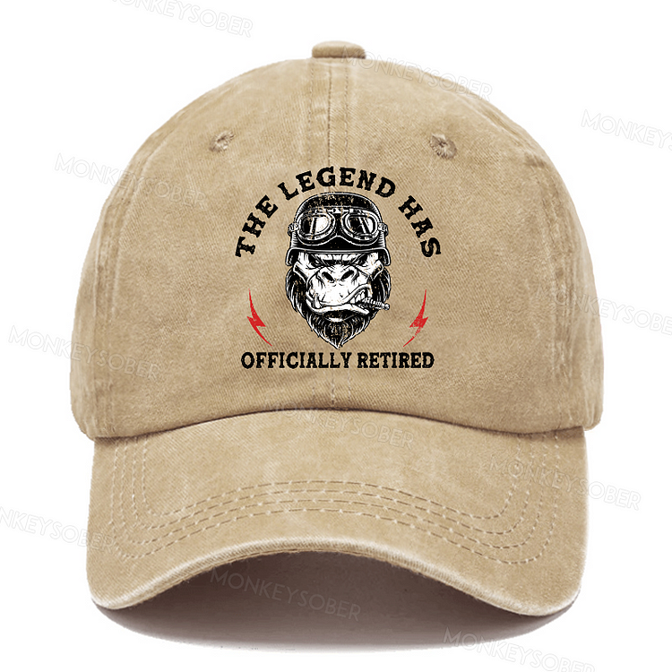 The Legend Has Officially Retired Washed Baseball Caps