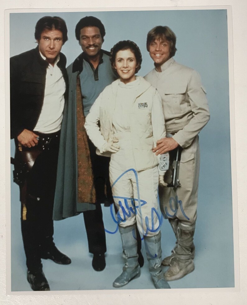 Carrie Fisher (d. 2016) Signed Autographed Star Wars